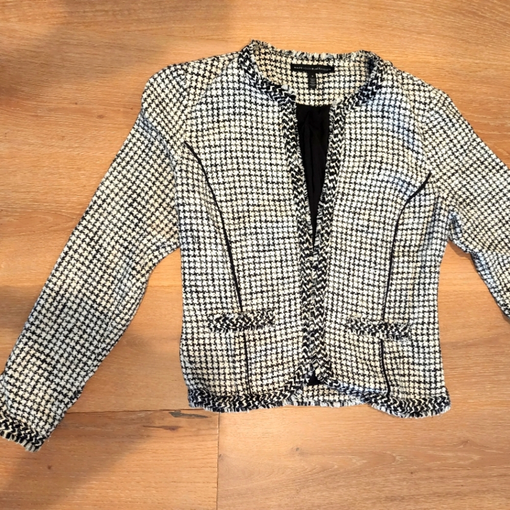 WHBM Tweed metallic jacket